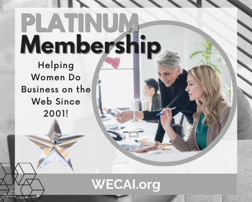 "Platinum membership Women in Ecommerce"