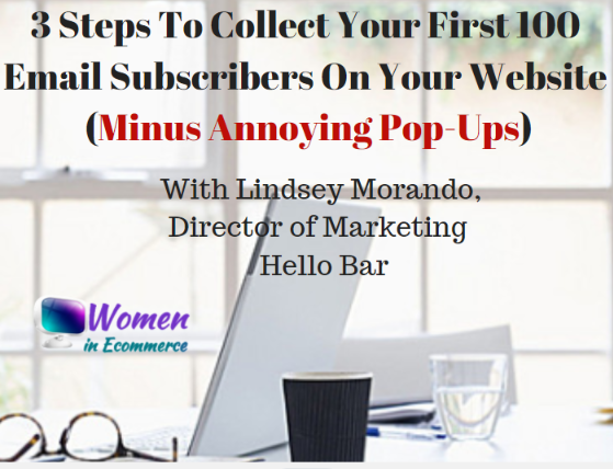 100 email subscribers with Lindsay Morando