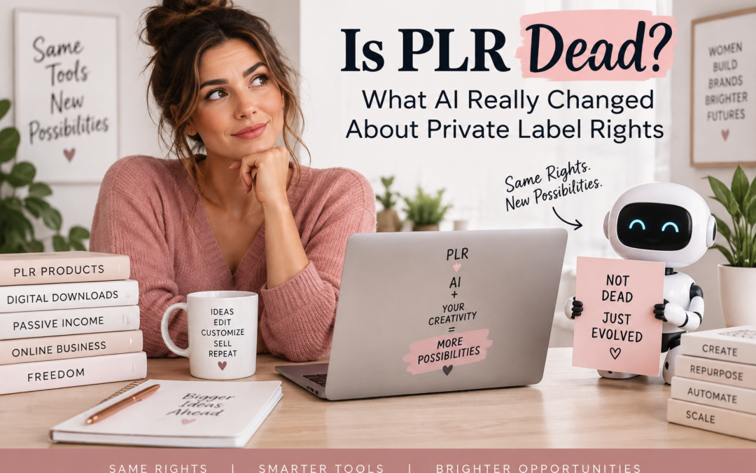 "Is PLR dead post women in ecommerce"